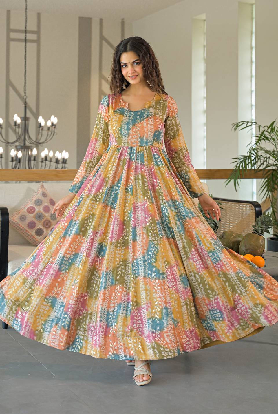 Ayesha multicolor maxi set