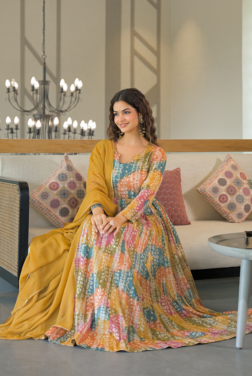 Ayesha multicolor maxi set